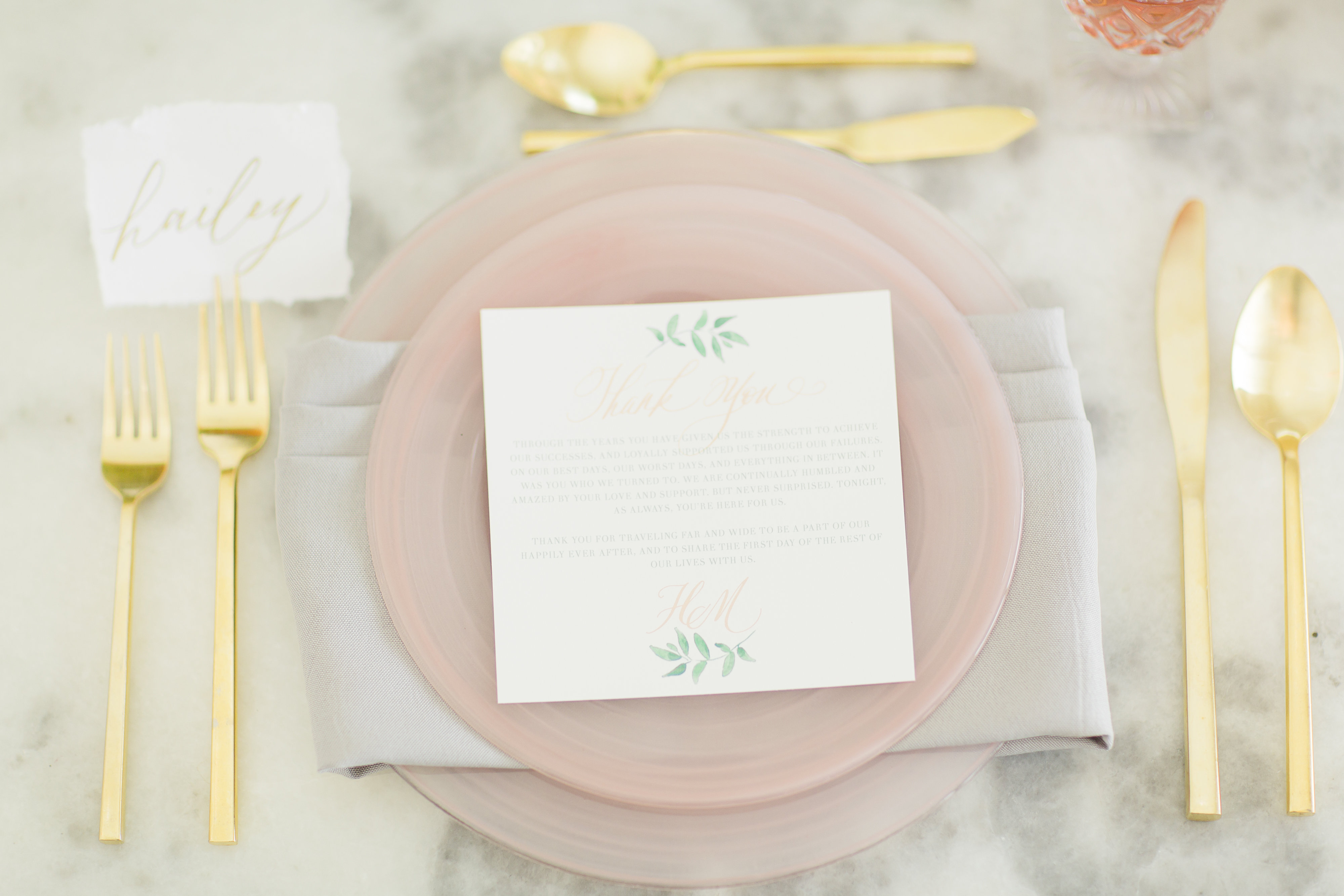 Barefoot Bride Pink Tablesetting